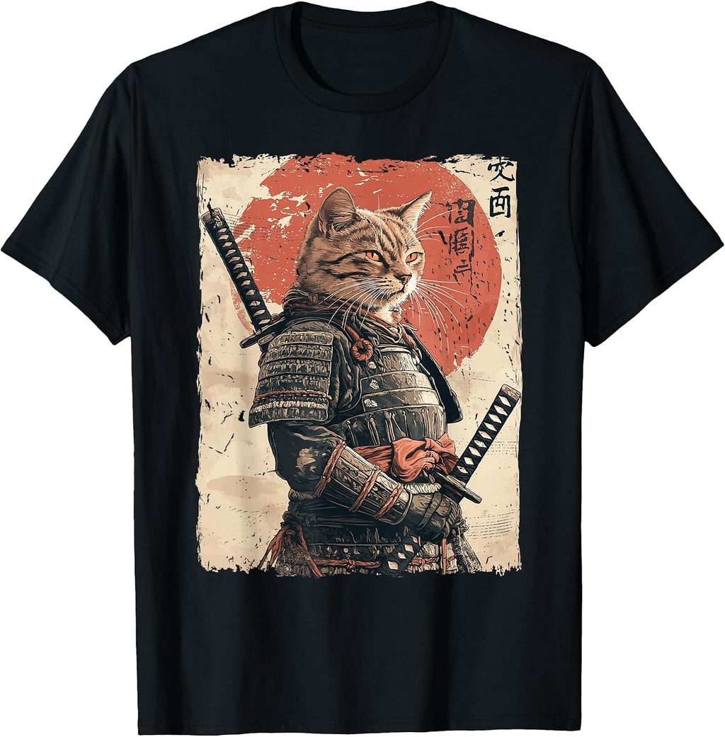Japanese Ukiyo-e Samurai Cat Warriors