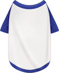 Stylish White Color Block Dog Shirt: Premium Polyester, Comfortable, Breathable, and Wrinkle-Resistant. Perfect Apparel for Small, Medium, & Large Dogs, a Must-Have for Pet Lovers S