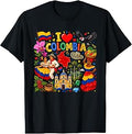 Colombian Flag Colombia Landmarks Pride Men Women Kids T-Shirt
