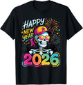 2026 Party Skull New Year Fireworks Celebration