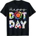 Happy Dot Day Colorful Polka Dot Teachers Girls Kids T-Shirt