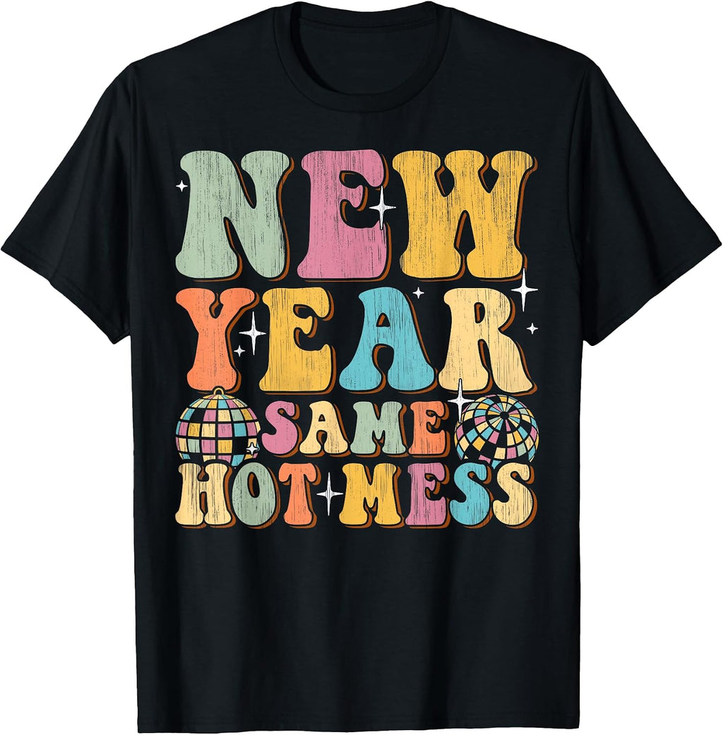 Funny Retro New Year Celebration Quote Apparel