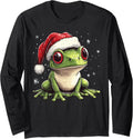 Funny Frog Santa Hat Christmas Pajama