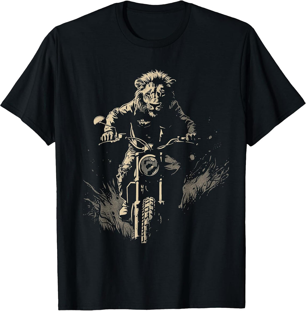 Lion Motorcycle Motor Bike Fathers day