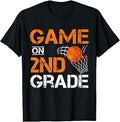 Funny Game On Second Grade Basketball Back to School Kids T-Shirt