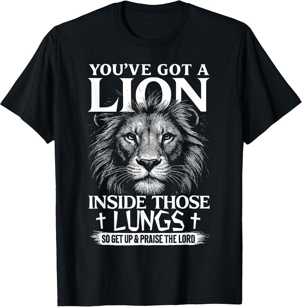 Lion in Lungs Christian Tee Gifts