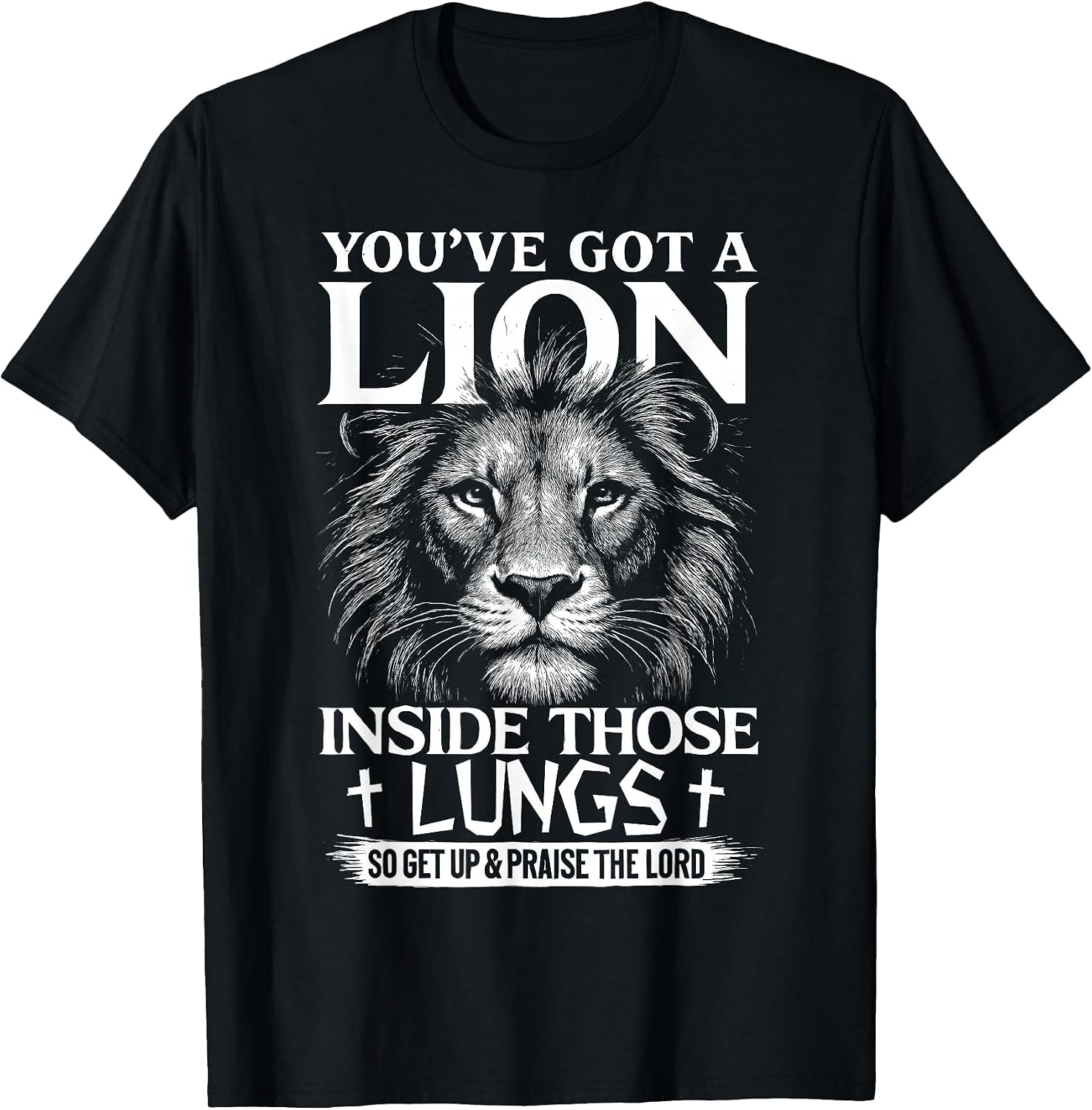 Lion in Lungs Christian Tee Gifts
