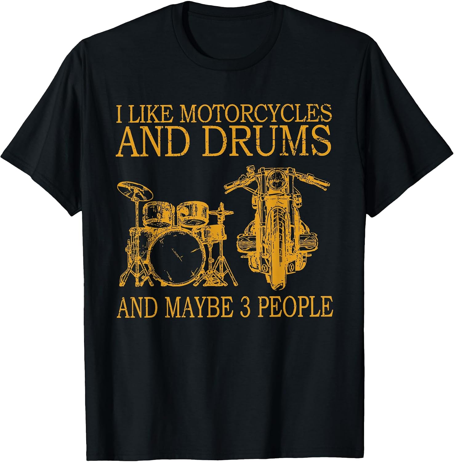 I Like Motorcycles And Drums By Merch