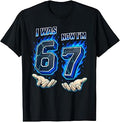 I was 6 Now Im 7 Six Seven 6 7 Meme Kids 7th Birthday Boys T-Shirt