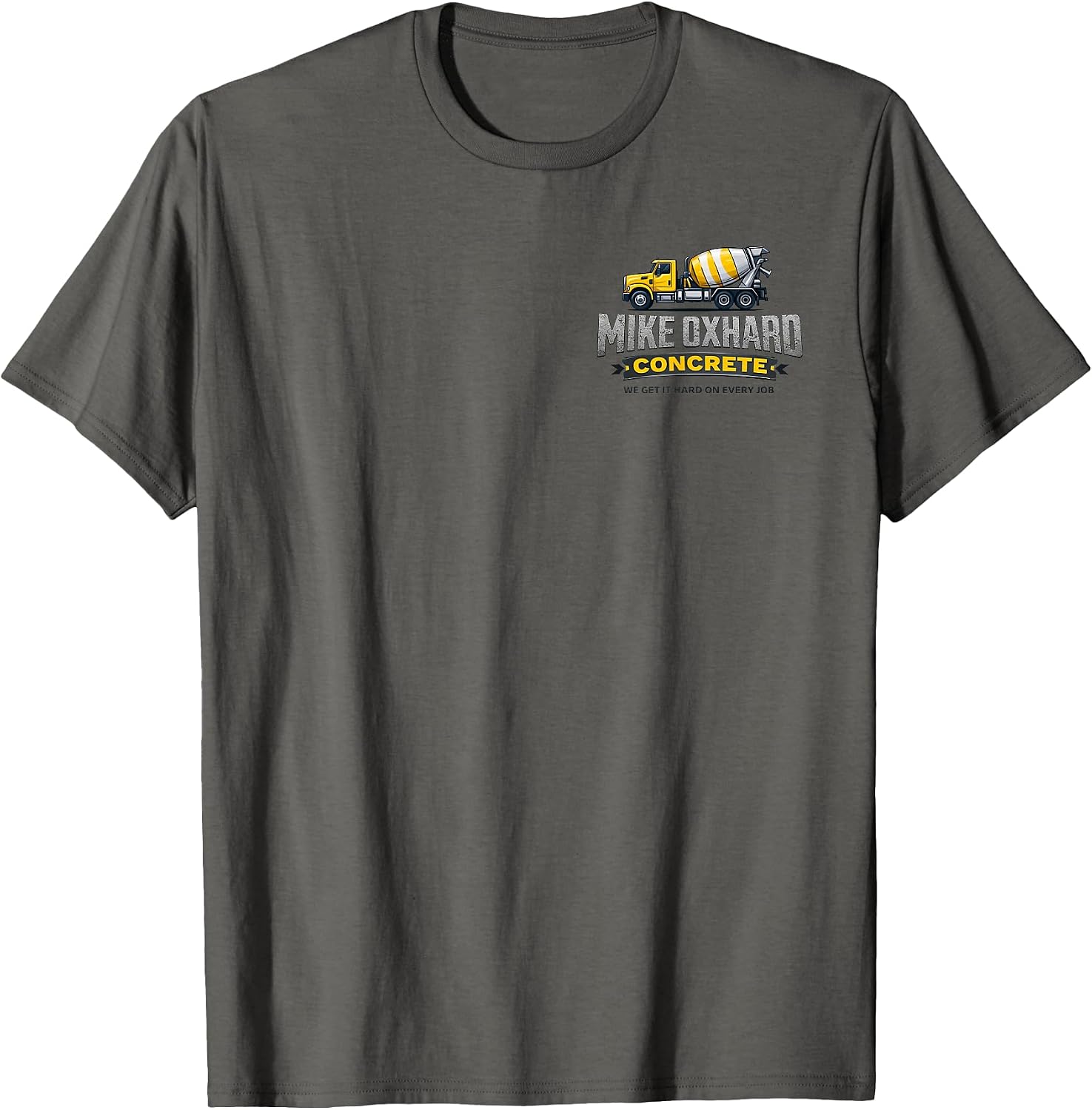 Mike Oxhard Concrete Construction Work Truck T-Shirt