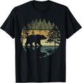 Retro Forest Trees Outdoors Nature Vintage Graphic