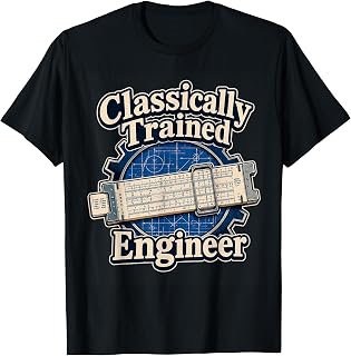 Classically Trained Engineer Slide Rule T-Shirt