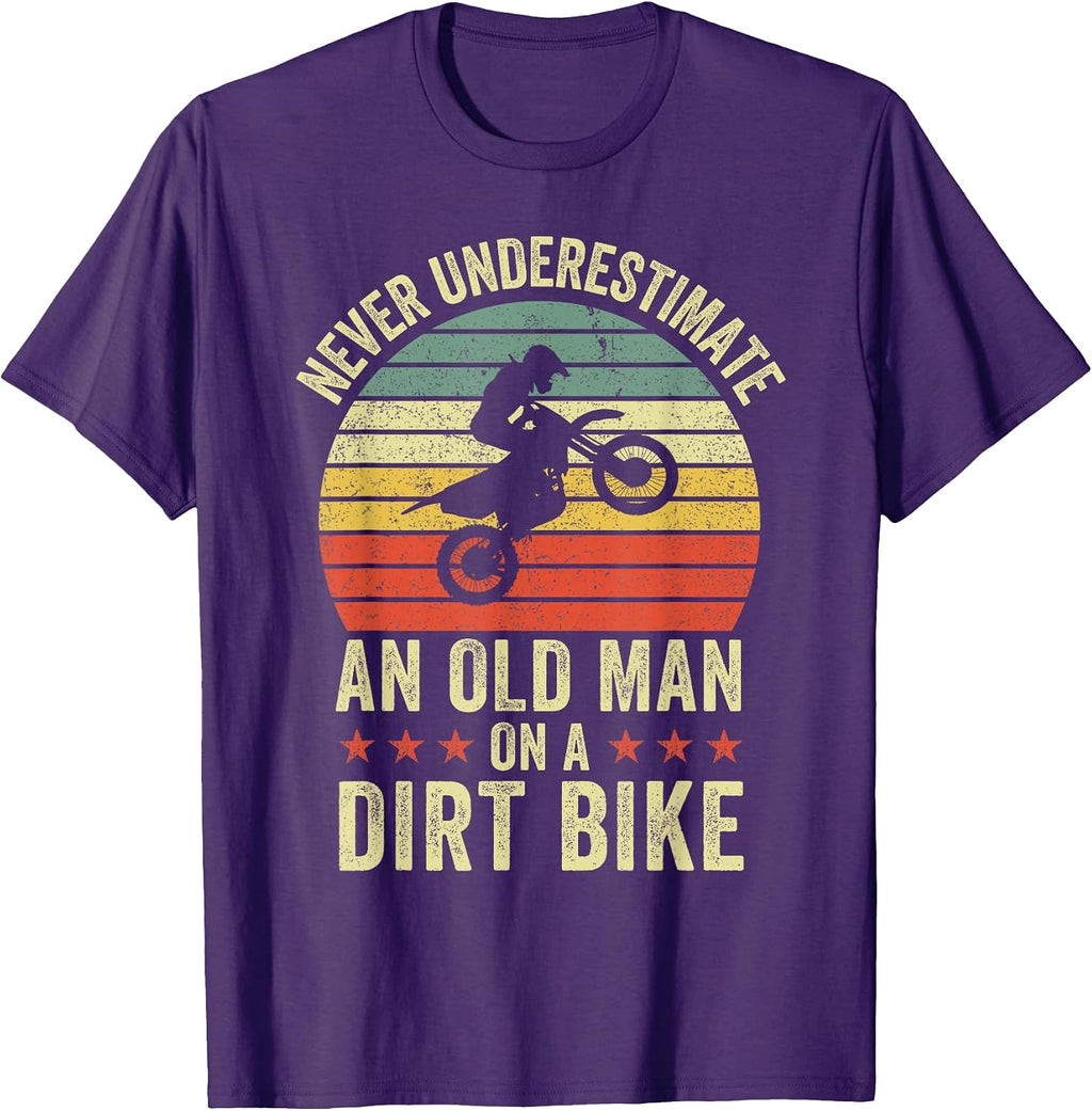 Mens Dirt Bike Motocross Biker Retro Apparel