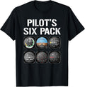 Pilot's Six Pack Funny Pilot Apparel