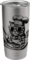 Cat Chef Cooking Fish Animals T-shirts