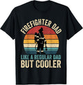 Firefighter Dad Fathers Day Vintage Retro Gift