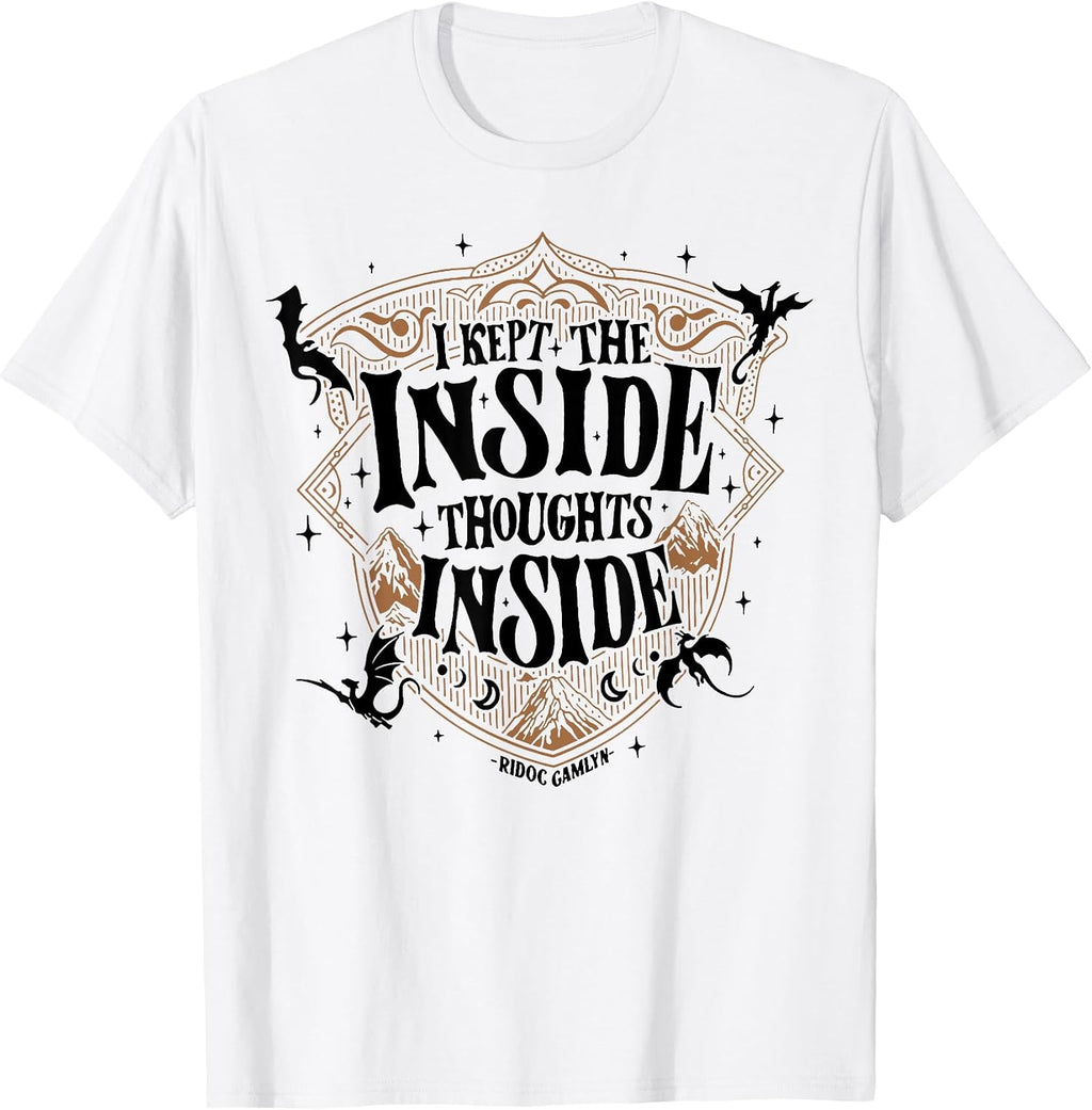 Funny I Kept The Inside Thoughts Inside Tee Shirt