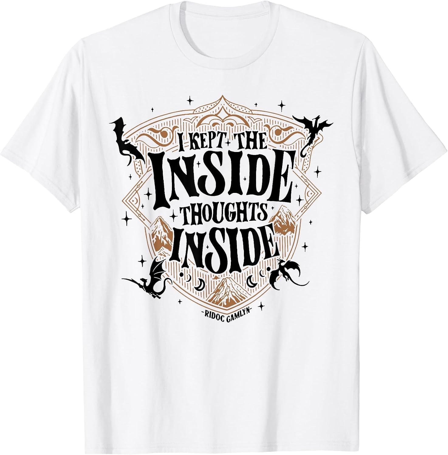 Funny I Kept The Inside Thoughts Inside Tee Shirt