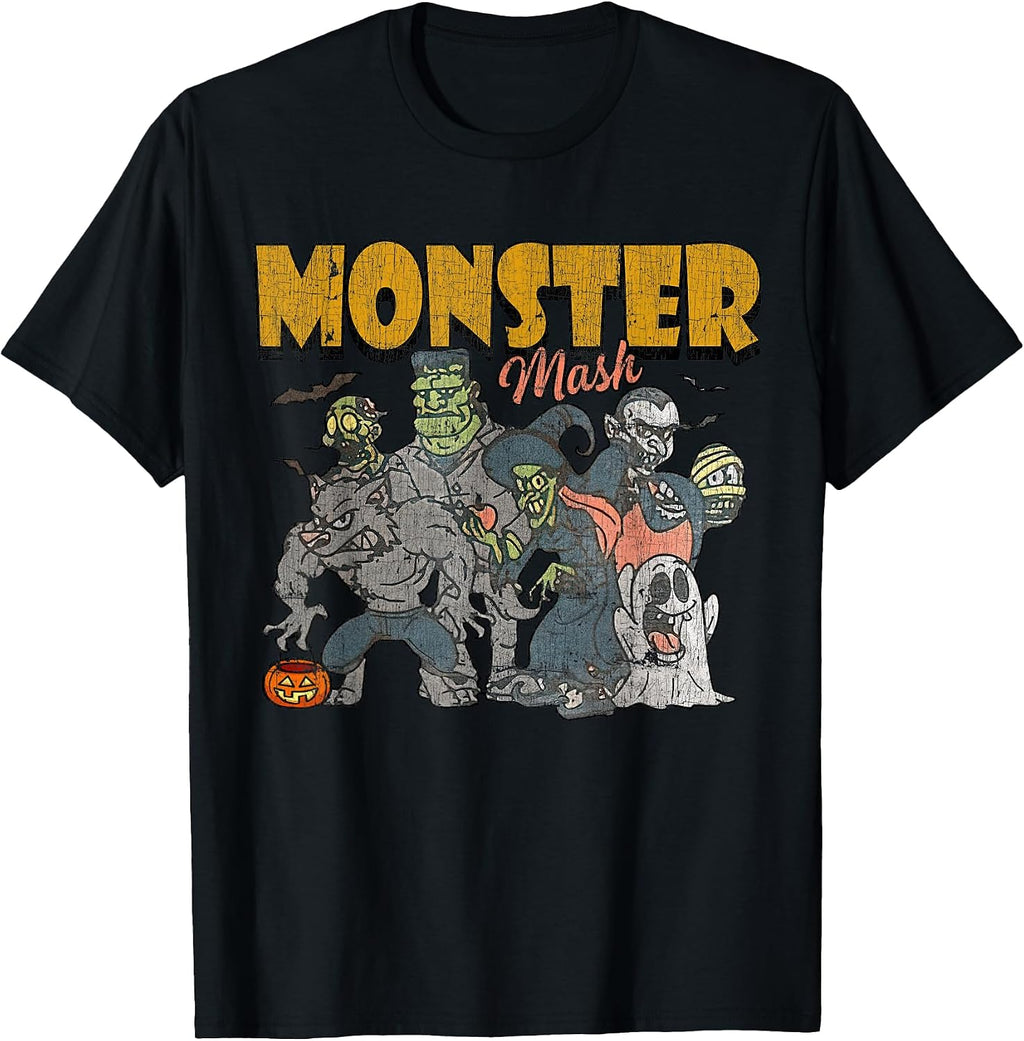Monster Mash Vintage Ghost Halloween Funny