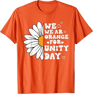 Wear Orange Daisy Anti-Bullying Unity Day Women Girls Kids T-Shirt
