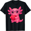 Valentine Cute Pink Axolotl Lovers Heart Klie