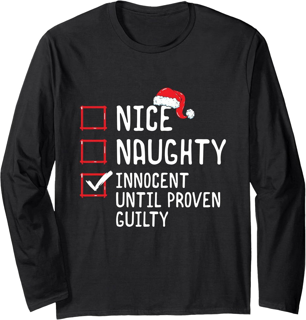 Nice Naughty List Funny Christmas Merch Gifts
