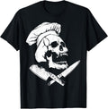 Chef Knife Skull Gangster Shirt For Men and Women