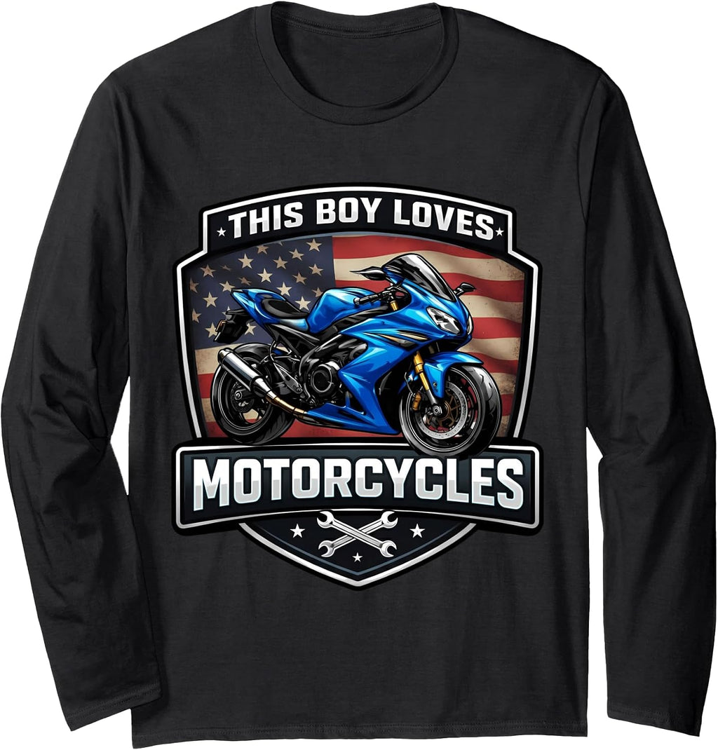 This Boy Loves Motorcycles Street USA Merch