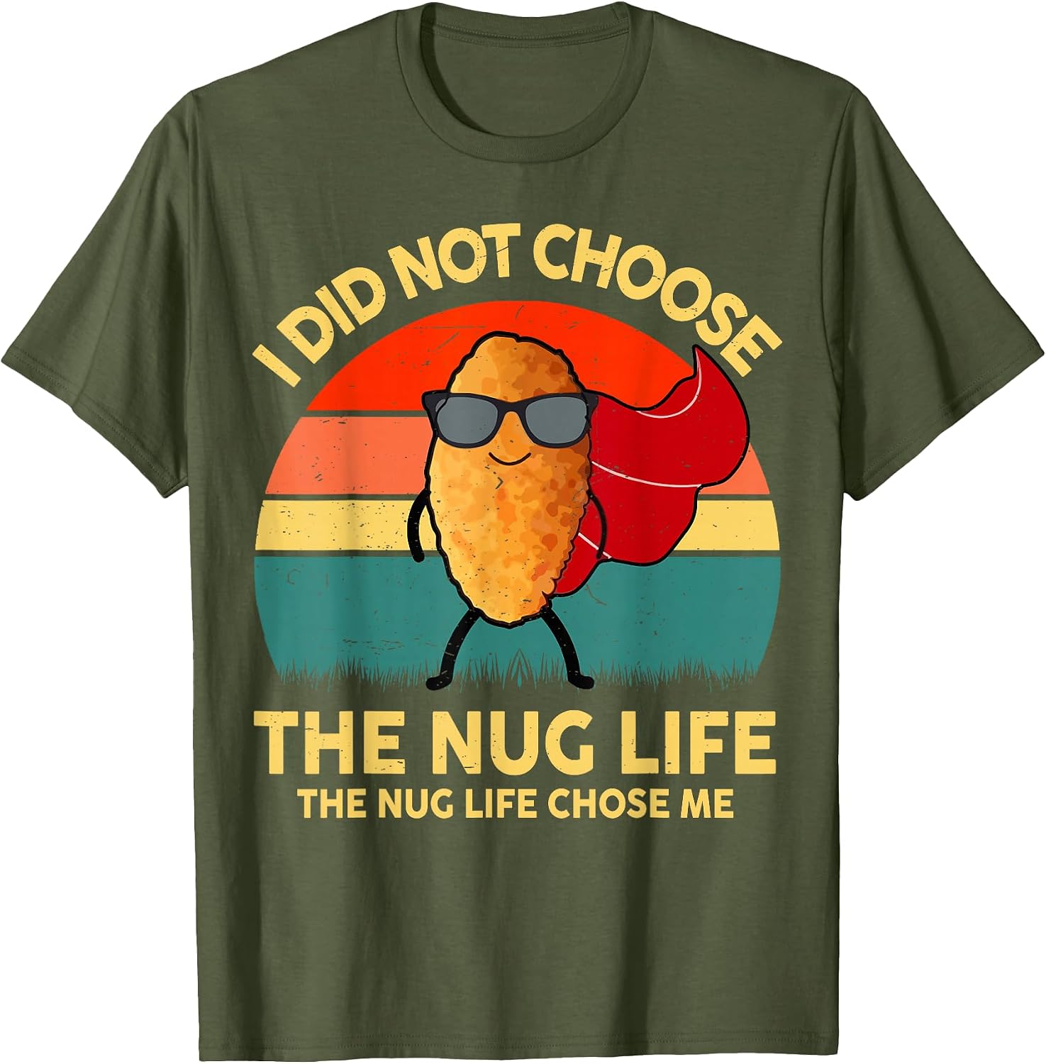 Nug-Life Shirt Kids Boy Girl Funny Chicken Nuggets