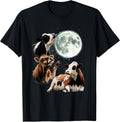 Vintage Cow Howling At The Moon Cow Lover