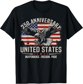 USA Independence 250th Anniversary 1776 2026 Eagle T-Shirt