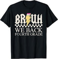 Fourth Grade Bruh We Back Lightning Retro 4th Grade Kids T-Shirt