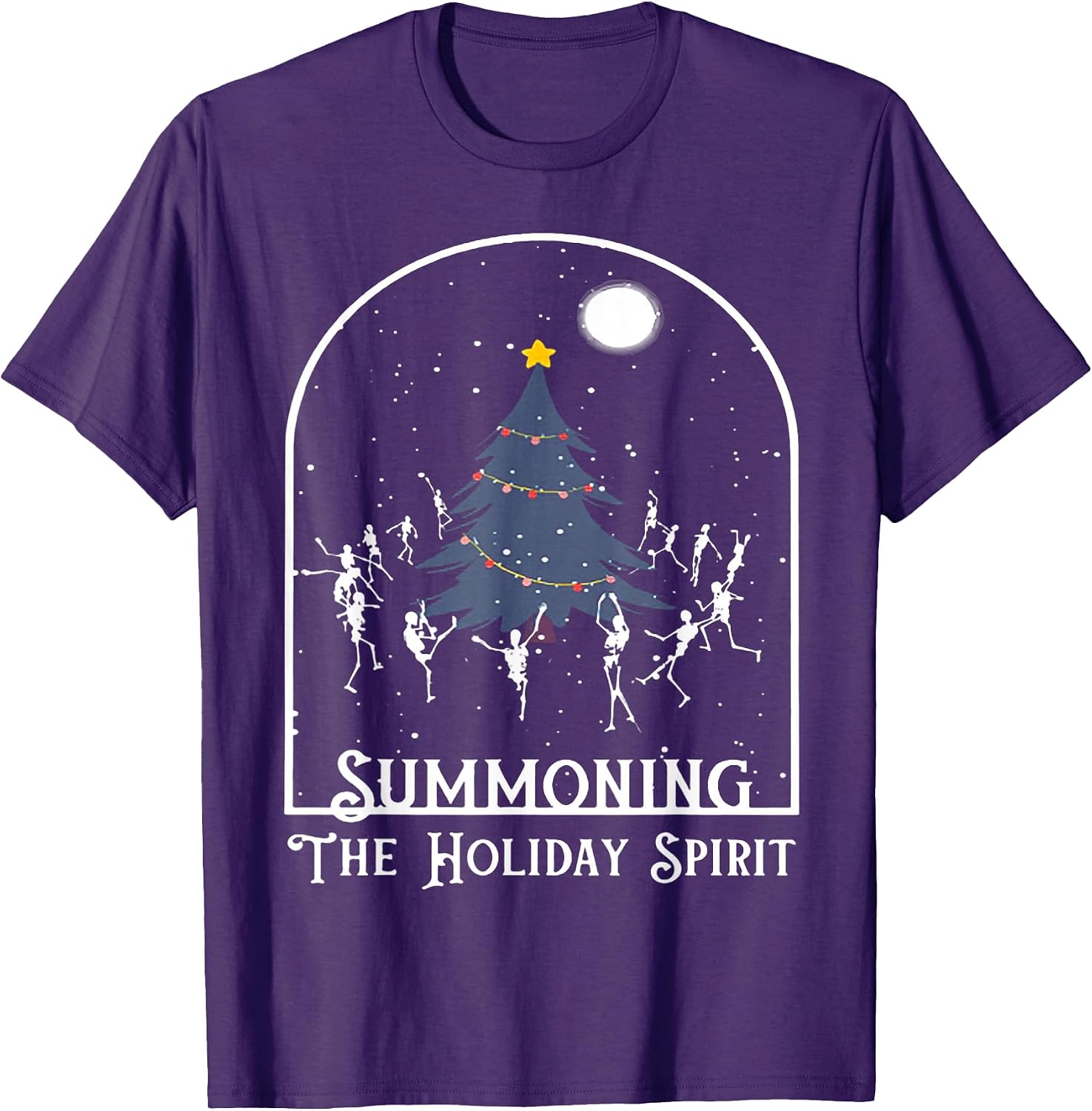 Funny Summoning The Holiday Spirit Tee Shirt