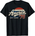 America Retro 250 Years USA 1776 2026 4th of July Men Women T-Shirt