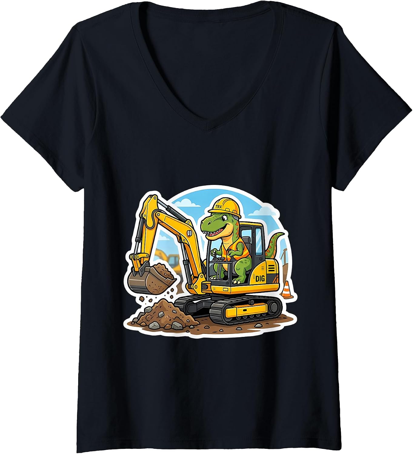 Dinosaur Excavator Operator Dino Boys Kids Merch