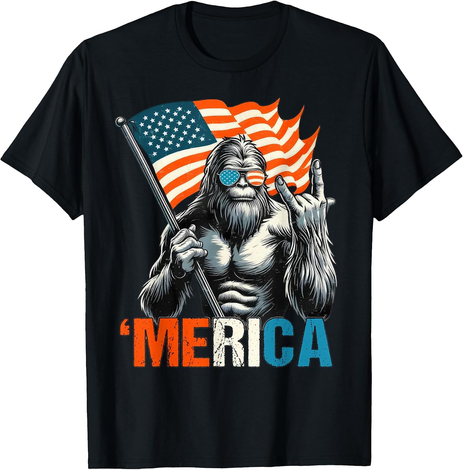 Bigfoot 4th of July Tee Gifts