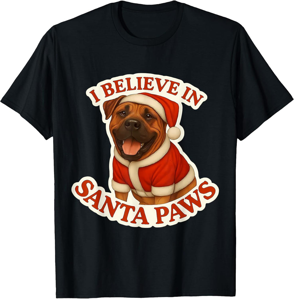 I Believe In Santa Paws Boerboel Dog Merch