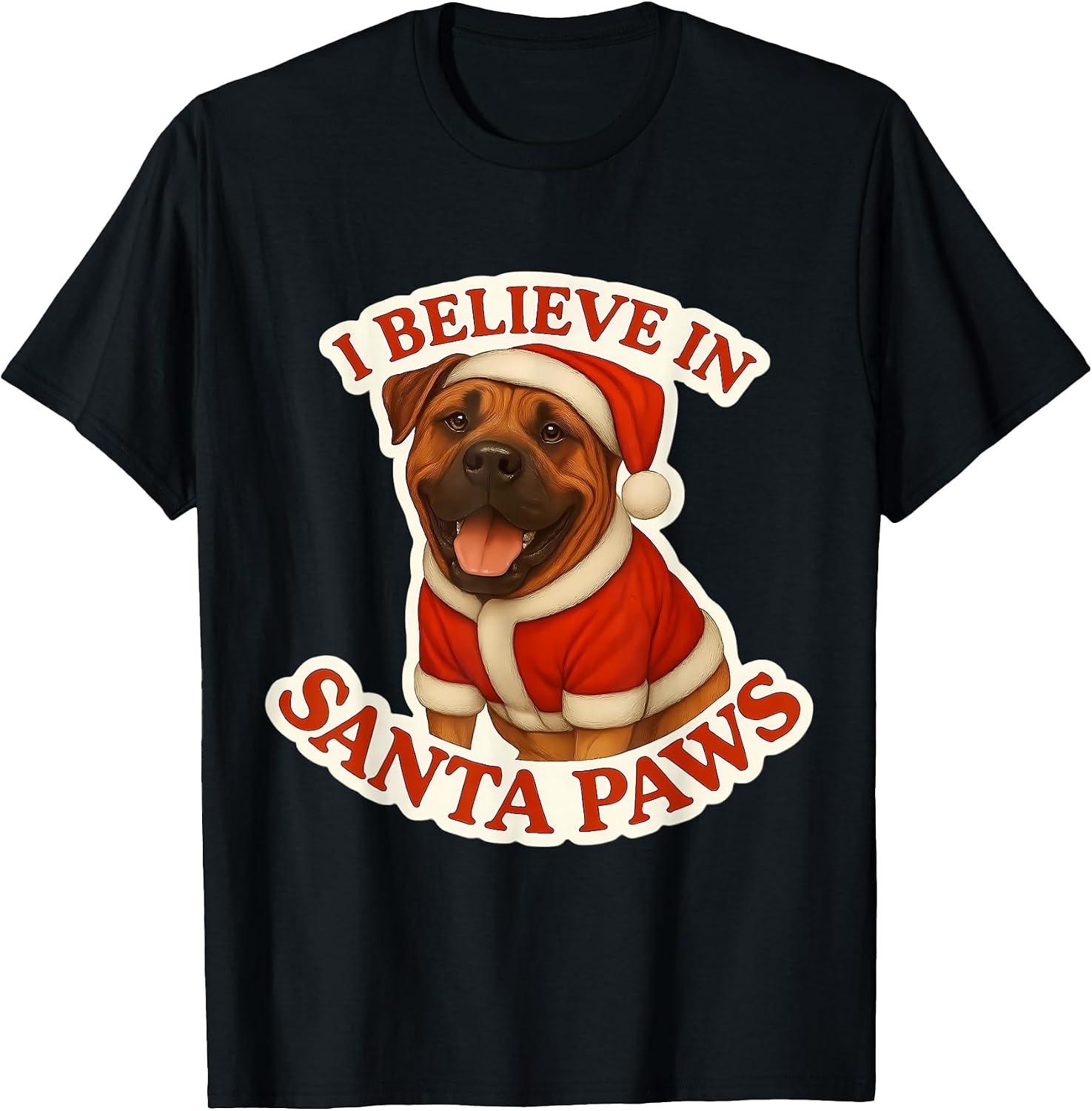I Believe In Santa Paws Boerboel Dog Merch