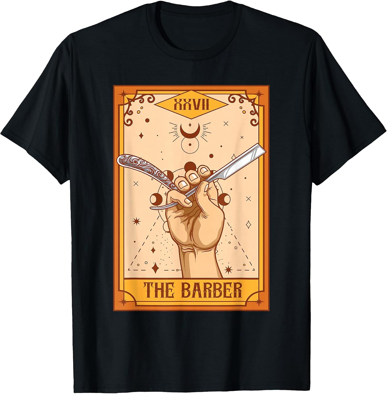 Funny Barber Shop The Barber Tarot Card