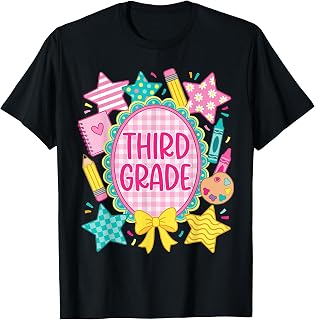 Third Grade Back to School's First Day Student Teacher T-Shirt