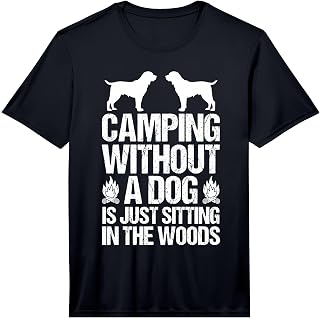 Mens Camping Bonfire Camp Life Forest Camper Performance T-Shirt