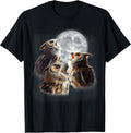 3 Animals Howling At The Moon Shirt & Gifts
