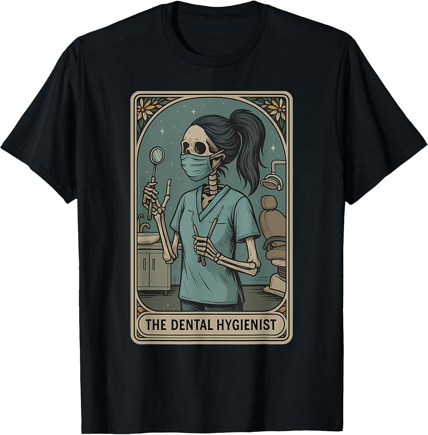 Dental Hygienist Tarot Card Skeleton Dentist RDH