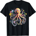 Vintage Floral Octopus Sea Animal Lover