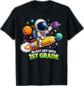 1st Grade Blast Off Into 1st Grade Boys Gamer Back to School T-Shirt