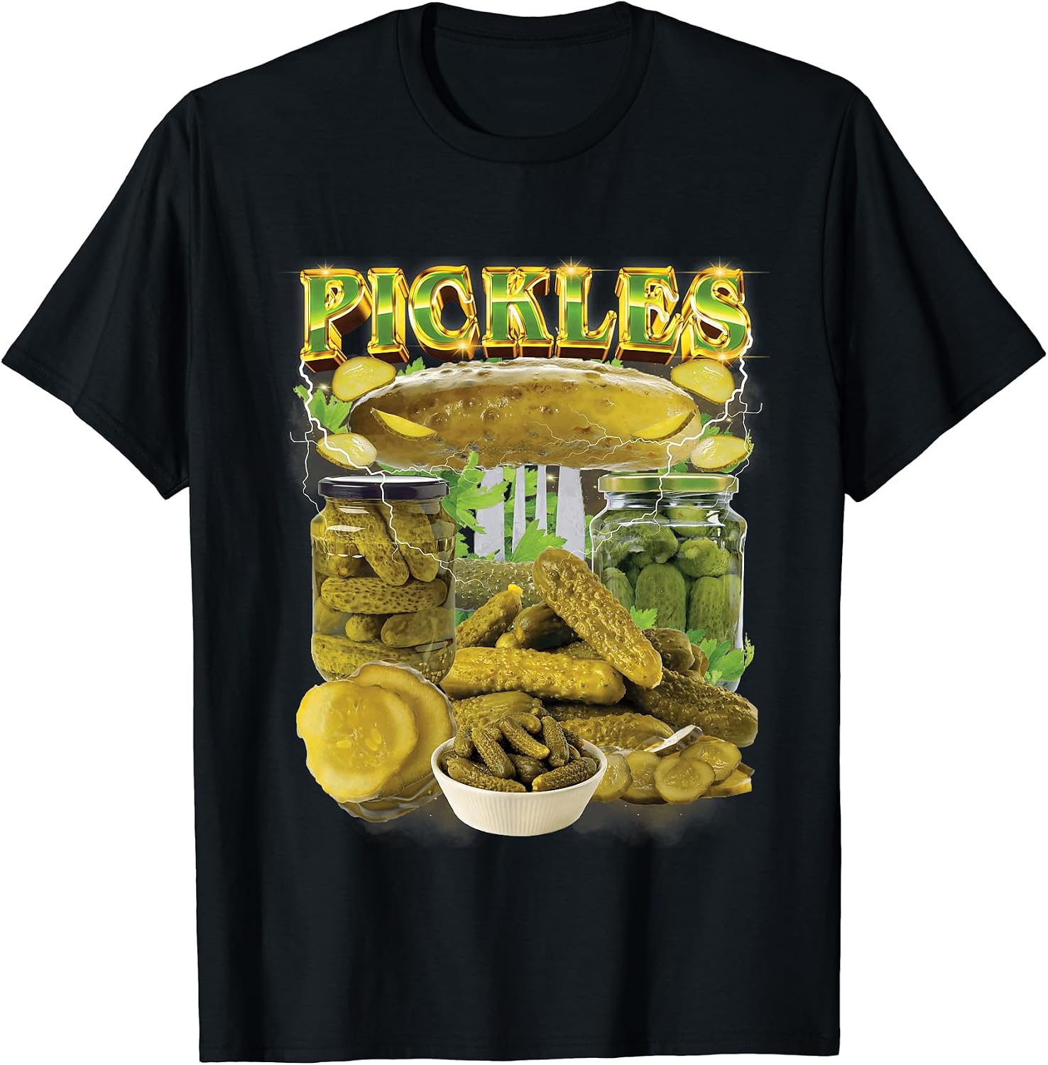 Funny Pickles Bootleg Rap 90s Vintage National Pickle Day T-Shirt