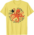 Octopus' Garden Animal Flowers Classic Art