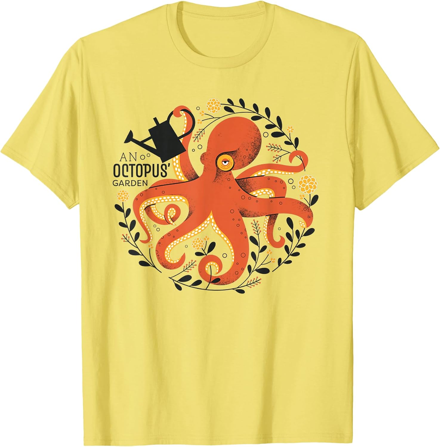 Octopus' Garden Animal Flowers Classic Art