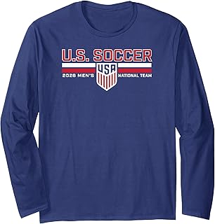 World Cup 2026 USMNT Roster Navy Long Sleeve T-Shirt