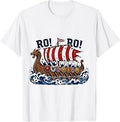 Ro Ro Norway Soccer Viking Ship Fan Vintage Distressed T-Shirt